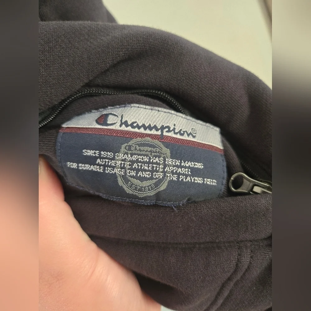 Champion Reversible Vest Mens Large Black And Red Zip Up With Pockets